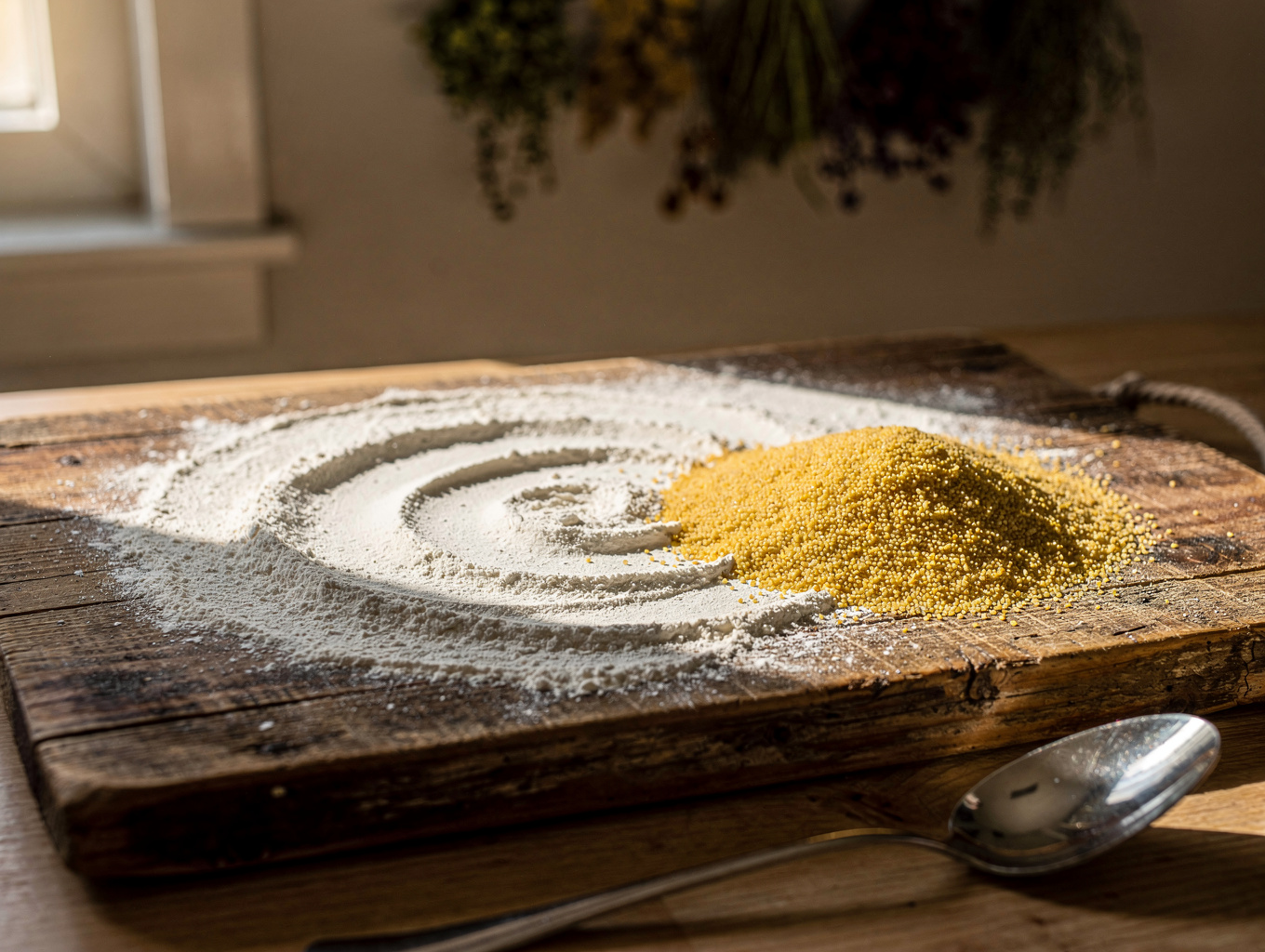Premium flour and butter selection for pastry