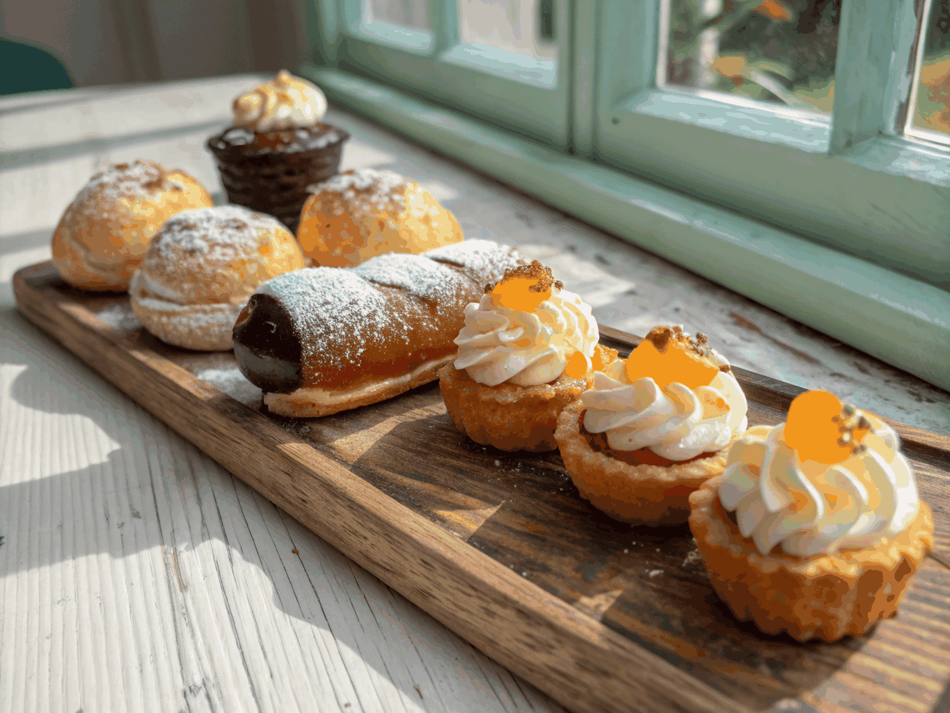 Handcrafted Italian buxanka pastry with golden flaky crust and citrus zest